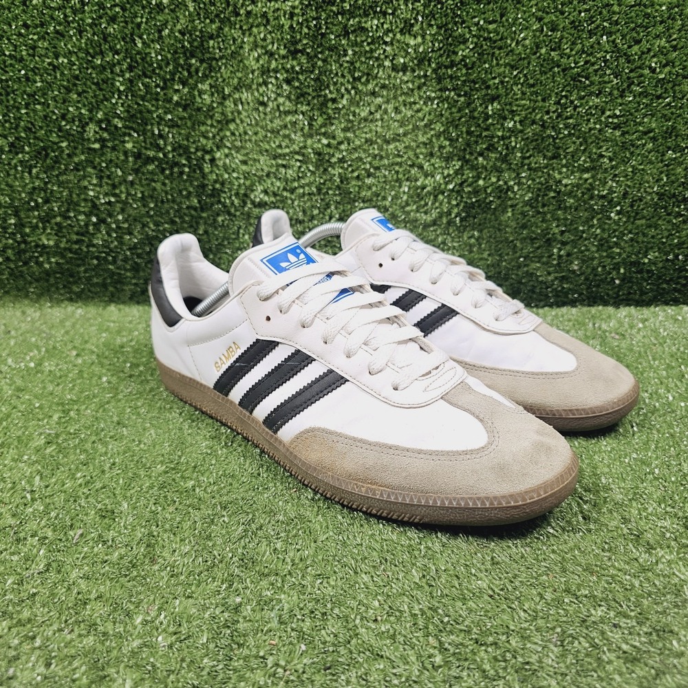 Adidas Samba OG White Black Gum Athletic Leather Sneakers Mens Size 11